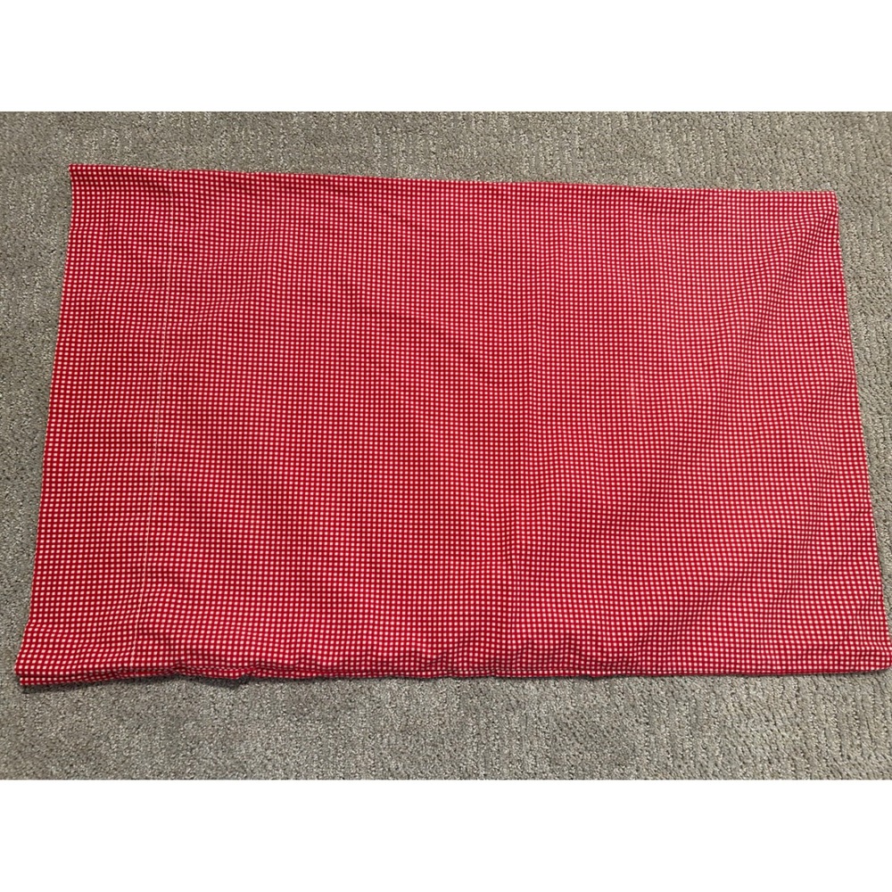 Ralph Lauren Wendy Pillow Sham Red‎ Gingham Check Cotton Bedding standard